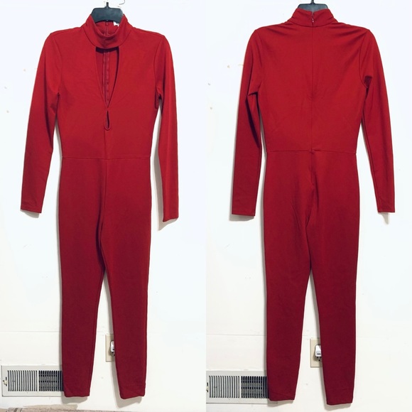 LPA Red Jumpsuit 48 Catsuit - Picture 4 of 7